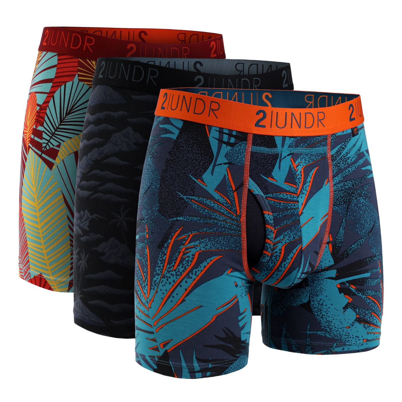 Swing Shift Boxer Brief 3 Pack Boxset - Miami/Moonlit/Tropic