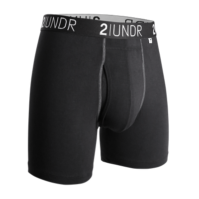 Swing Shift 6" Boxer Brief 3 Pack Boxset - Black - Grey - Navy