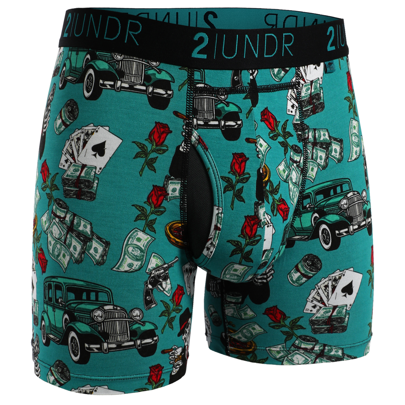 Swing Shift 6" Boxer Brief - Casino Island Collection- 6 Pack