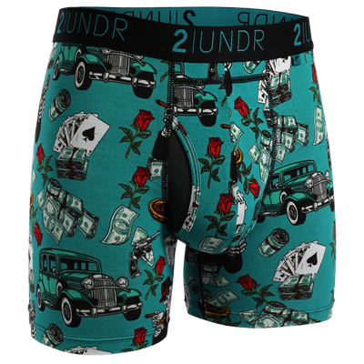 Swing Shift 6" Boxer Brief - Casino Island Collection- 6 Pack