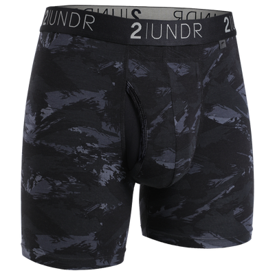 Swing Shift 6" Boxer Brief 3 Pack Boxset - Black-Blue-Red Storm