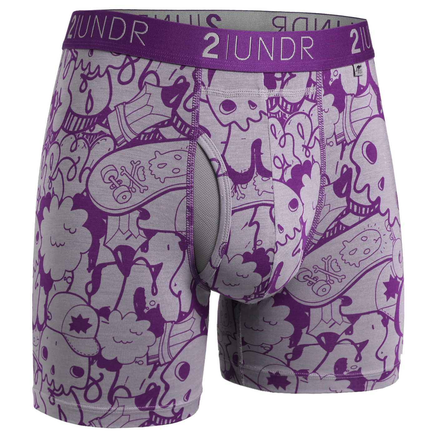 Swing Shift 6" Boxer Brief 3 Pack Boxset - Crowns-Skulls-Drips