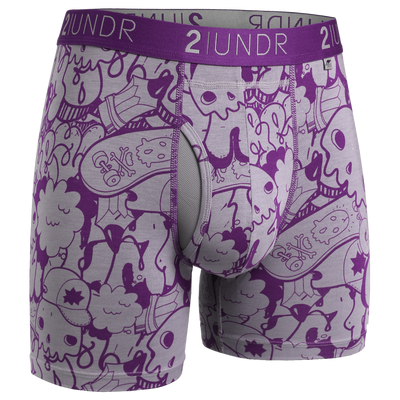 Swing Shift 6" Boxer Brief 3 Pack Boxset - Crowns-Skulls-Drips