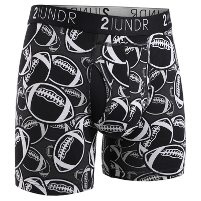 Swing Shift 6" Boxer Brief - 3 Pack Boxset - Grid Iron/Hoops/Upper Deck