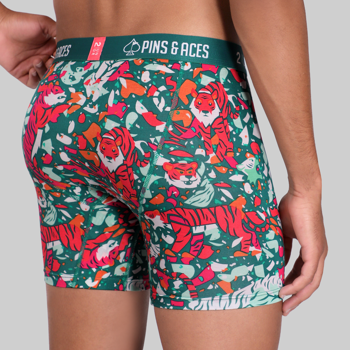 Swing Shift 6" Boxer Brief - Pins & Aces | Tiger Shatter