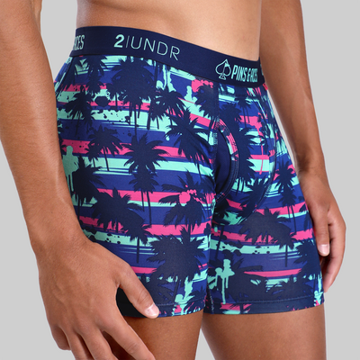Swing Shift 6" Boxer Brief - Pins & Aces | Palm Drip