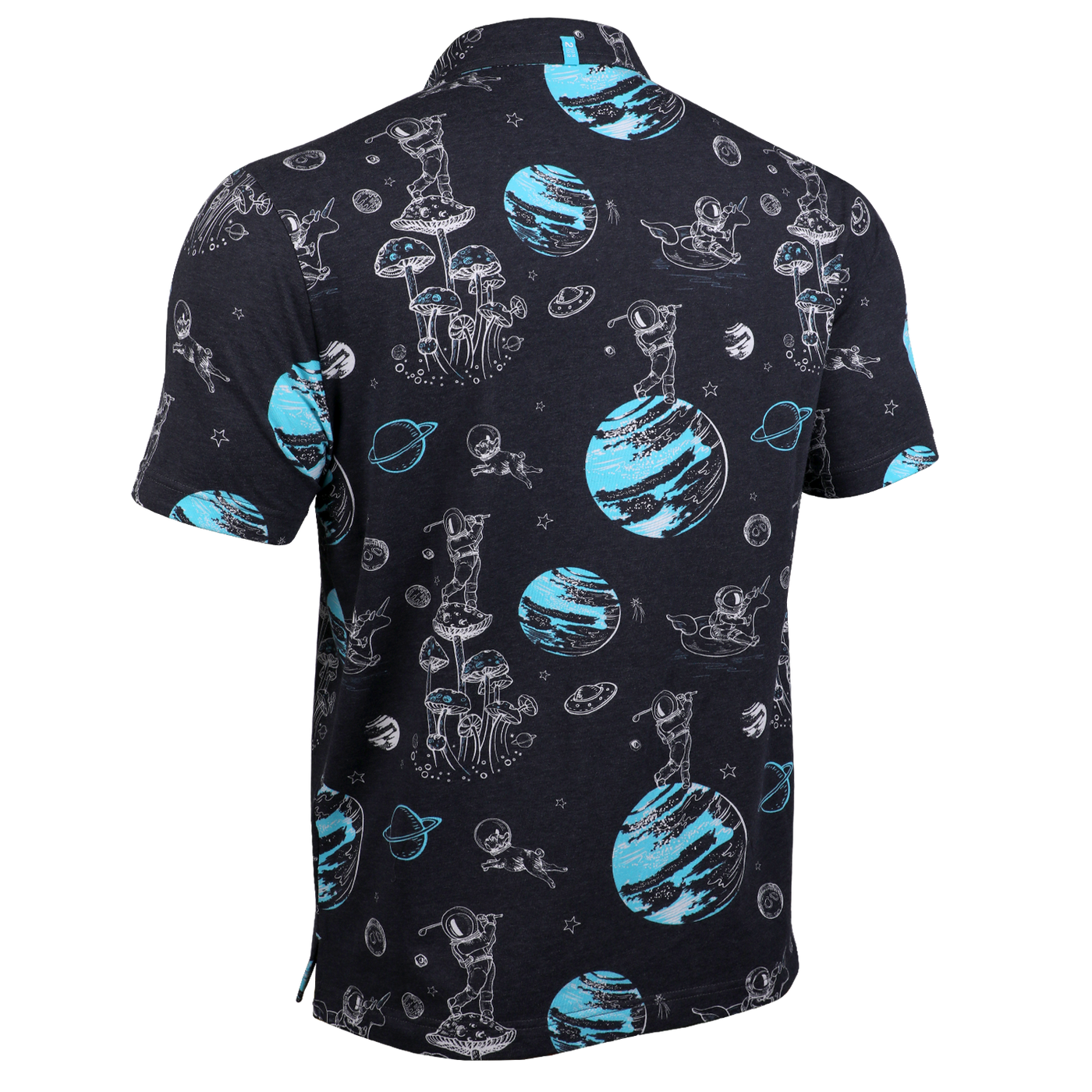 Short Sleeve Polo - The Draper - Space Golf Black