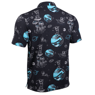 Short Sleeve Polo - The Draper - Space Golf Black