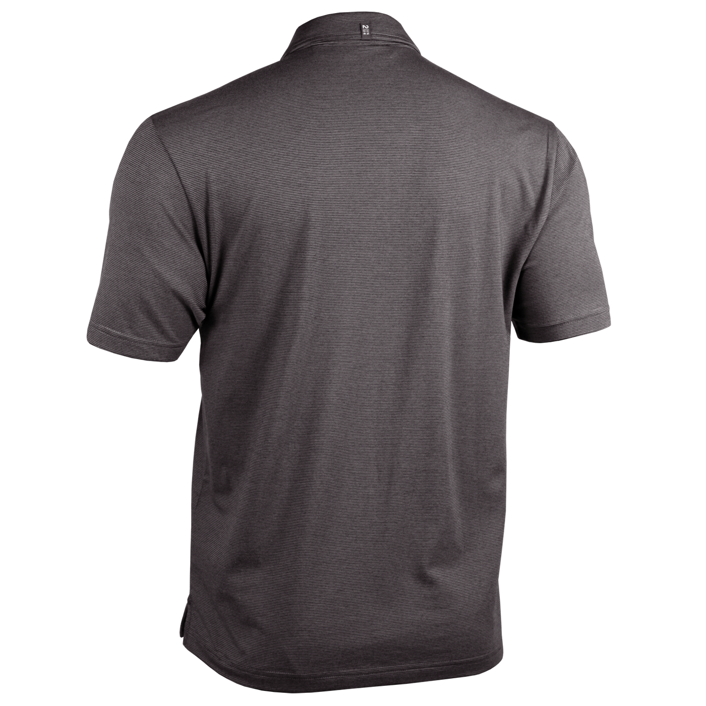 Short Sleeve Polo - The Microstripe Polo - Black Microstripe