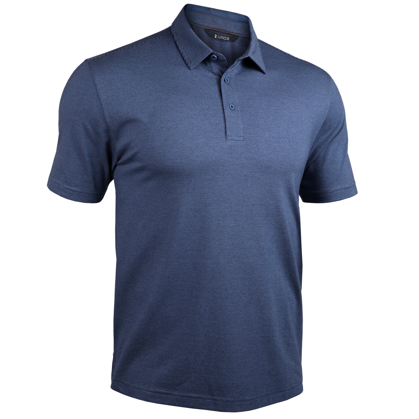 Short Sleeve Polo - The Microstripe Polo - Glacial Microstripe
