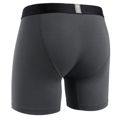 Day Shift 6" Boxer Brief - Grey