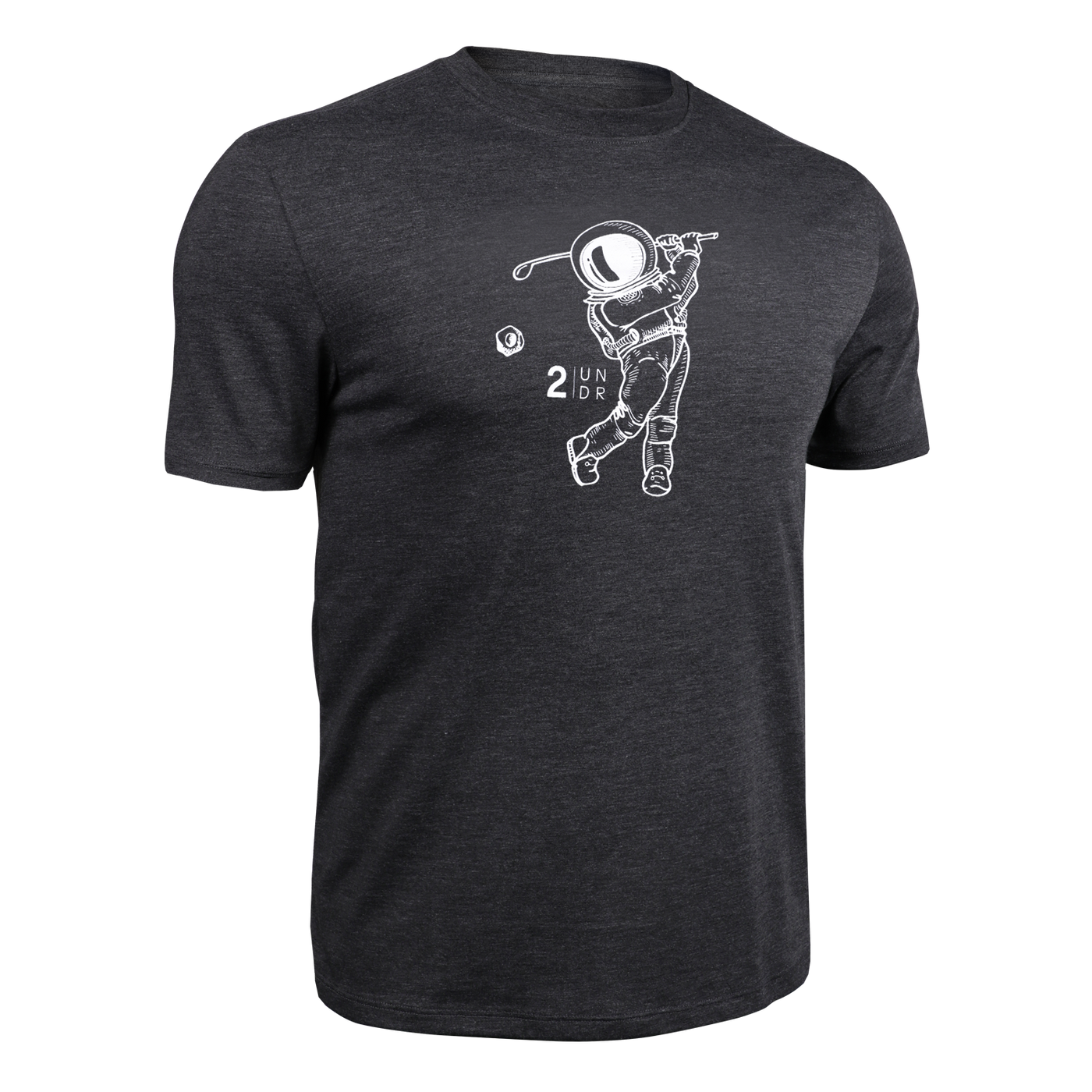 All Day Crew Tee - Space Golf Charcoal