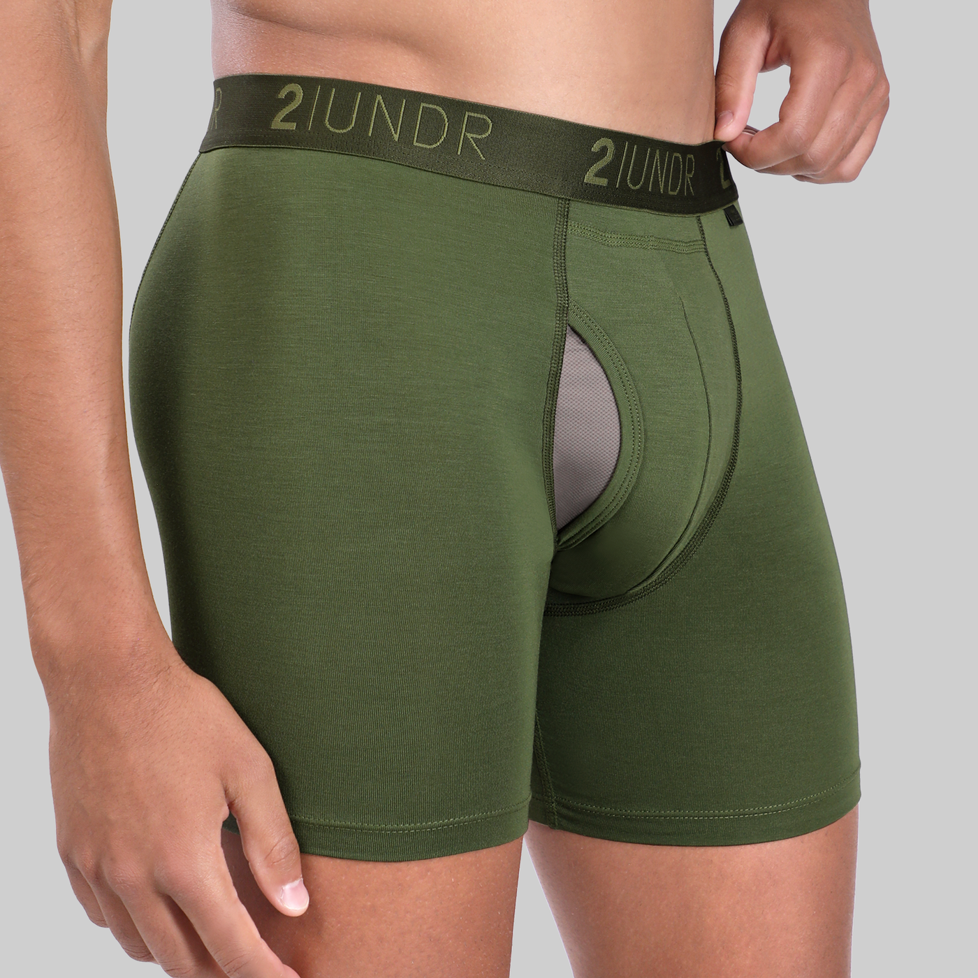 Swing Shift 6" Boxer Brief - Army Green