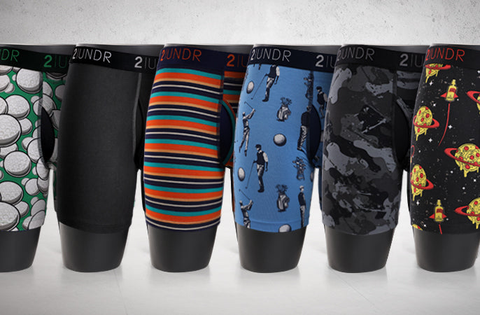 different types of 2undr products in a row