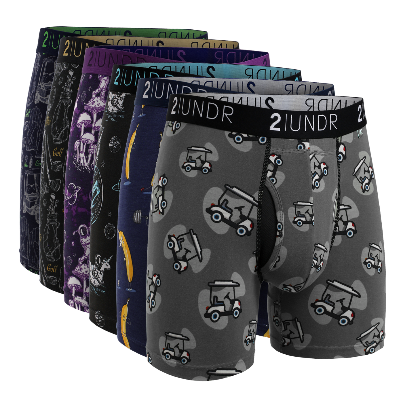 Swing Shift Boxer Brief - Fairway Collection V2 -  6 Pack
