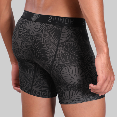 Swing Shift 6" Boxer Brief - Coastal Black
