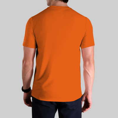 Luxury Crew Tee - Deep Orange