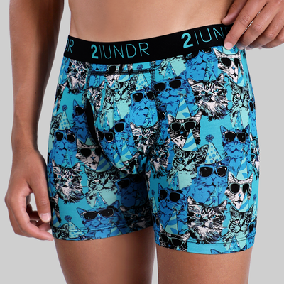Swing Shift 6" Boxer Brief - Kitty Corner
