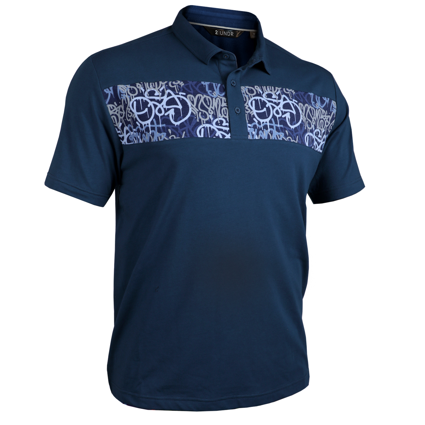 Short Sleeve Polo - Magnum IP - Navy/Drippings