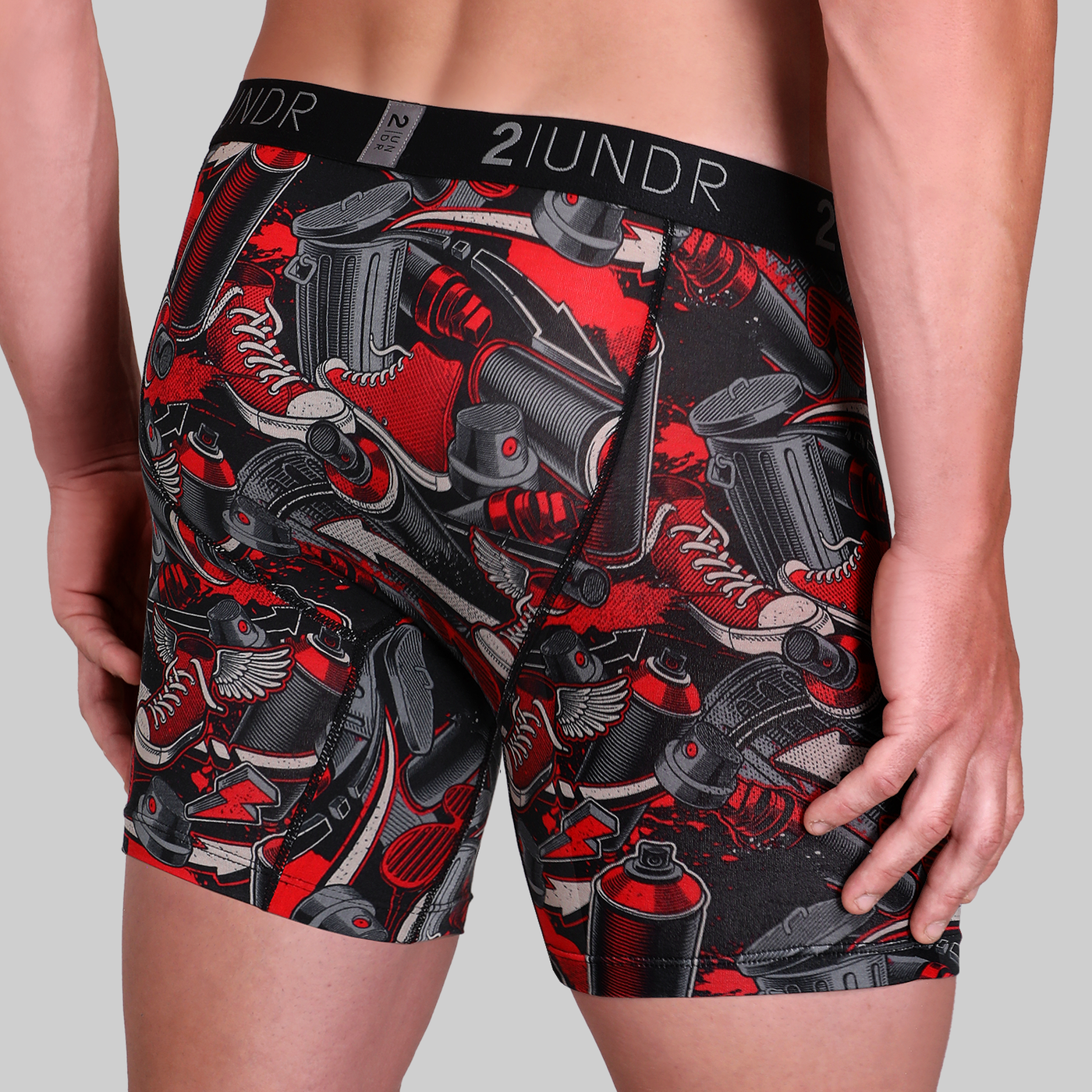 Swing Shift 6" Boxer Brief - Sneakers