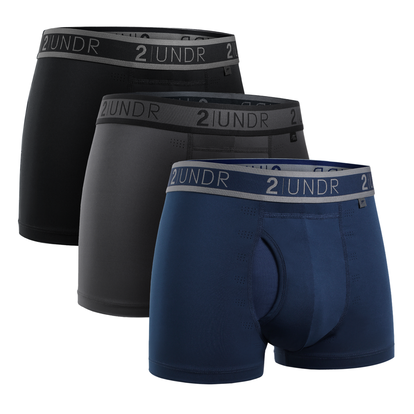 Sport Shift 3" Trunk - Stealth/Charcoal/Azul - 3 Pack