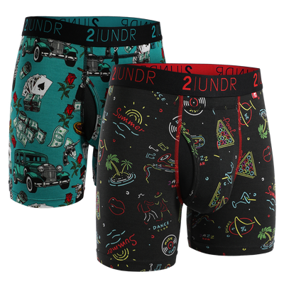 Swing Shift Boxer Brief 2 Pack - Mobsters - Vegas