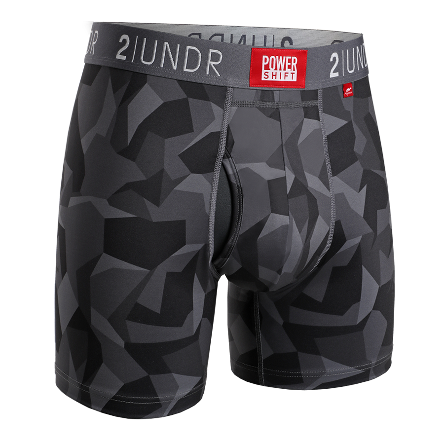 Power Shift 6" Boxer Brief - Black Camo